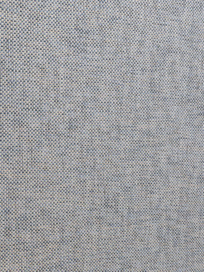 'Stitch Two Tone' Grasscloth Wallpaper in Indigo Cream