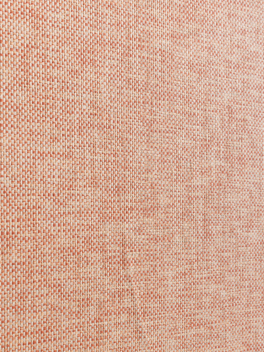 'Stitch Two Tone' Grasscloth Wallpaper in Mango Cream