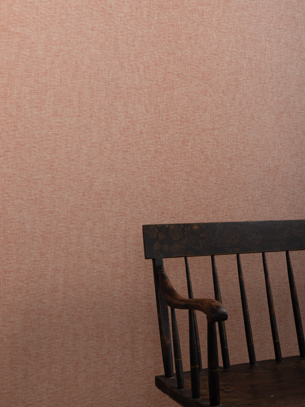 'Stitch Two Tone' Grasscloth Wallpaper in Mango Cream