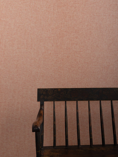 'Stitch Two Tone' Grasscloth Wallpaper in Mango Cream