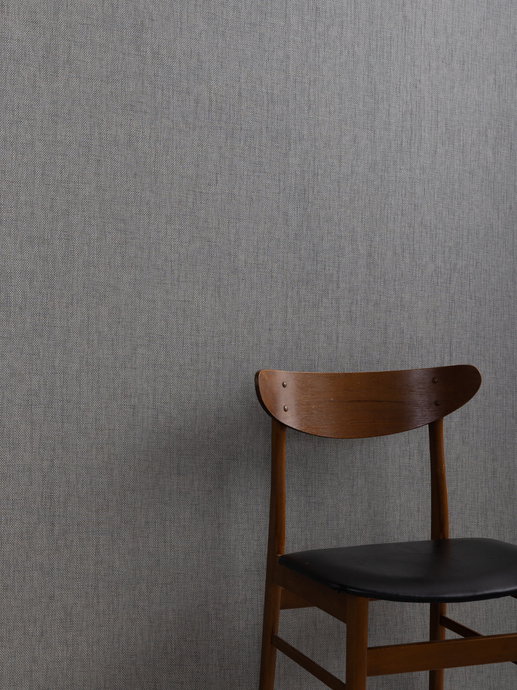 'Stitch Two Tone' Grasscloth Wallpaper in Pepper Sky