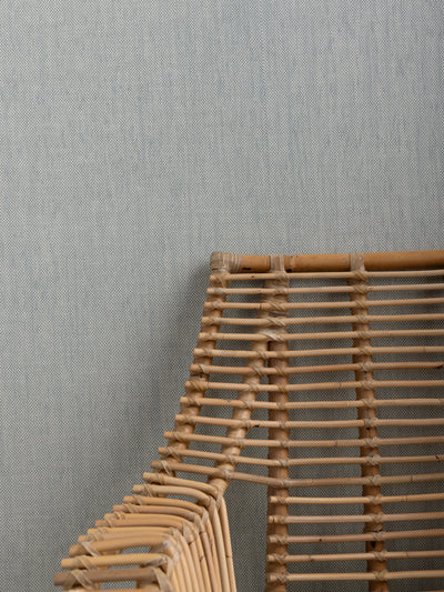 'Stitch Two Tone' Grasscloth Wallpaper in Sage Cream