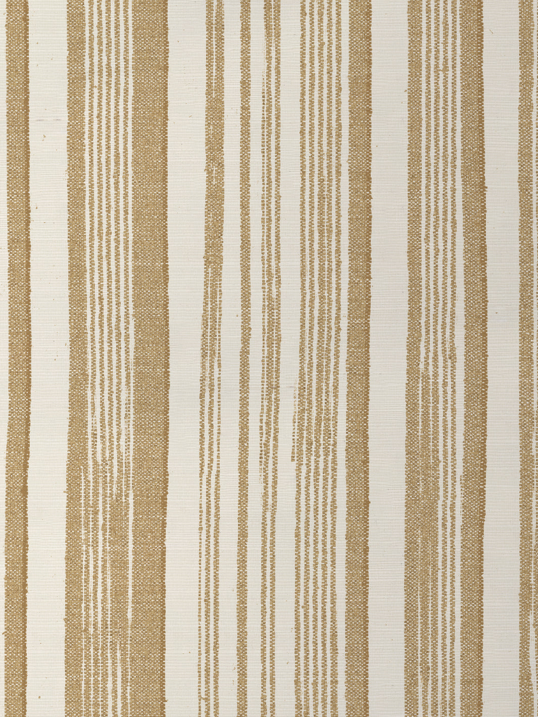 'stuart Stripe' Grasscloth Wallpaper By Nathan Turner - Gold – Wallshoppe