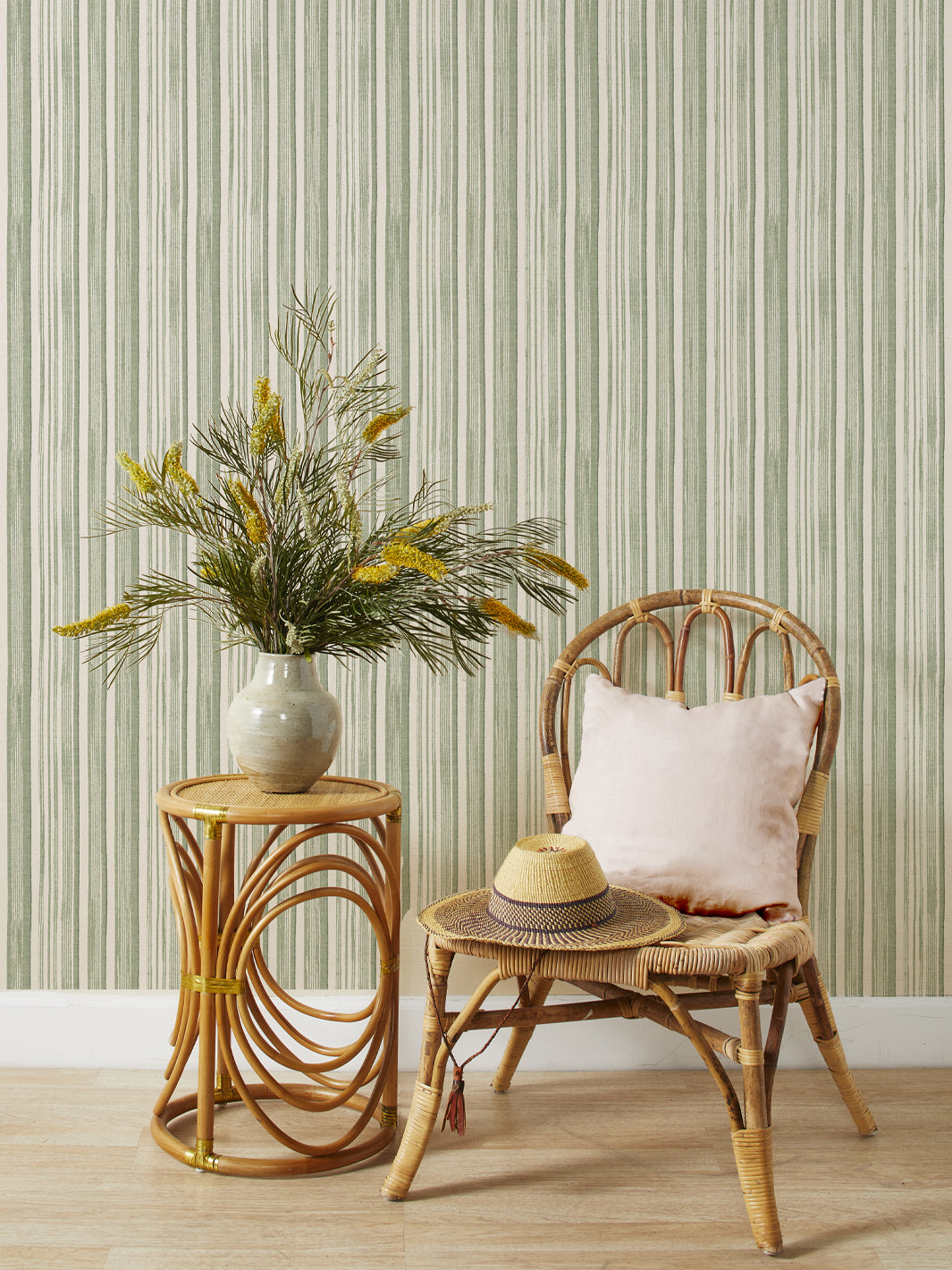 stuart stripe grasscloth by nathan turner lichen