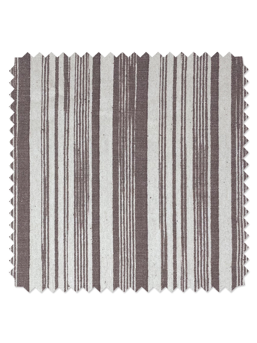 stuart stripe linen fabric by nathan turner dark chocolate