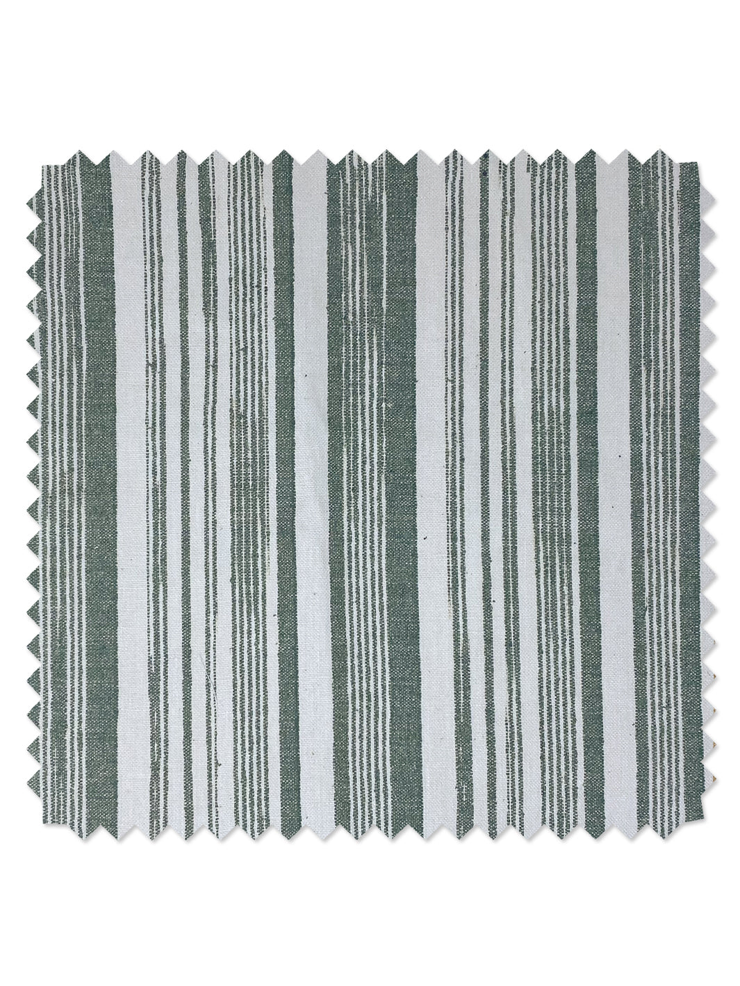 stuart stripe linen fabric by nathan turner green