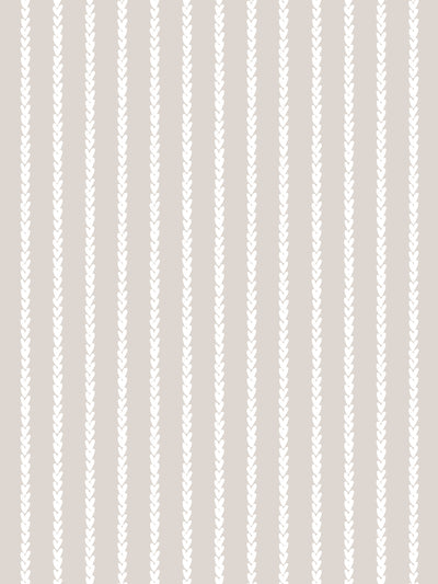 'Sweet Stripe' Wallpaper by Sugar Paper - Khaki