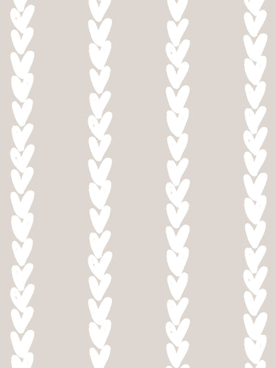 'Sweet Stripe' Wallpaper by Sugar Paper - Khaki