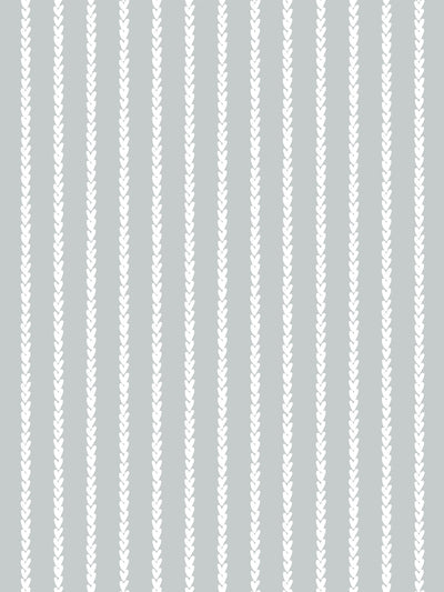 'Sweet Stripe' Wallpaper by Sugar Paper - Silver Sage