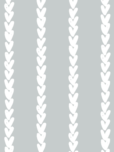 'Sweet Stripe' Wallpaper by Sugar Paper - Silver Sage