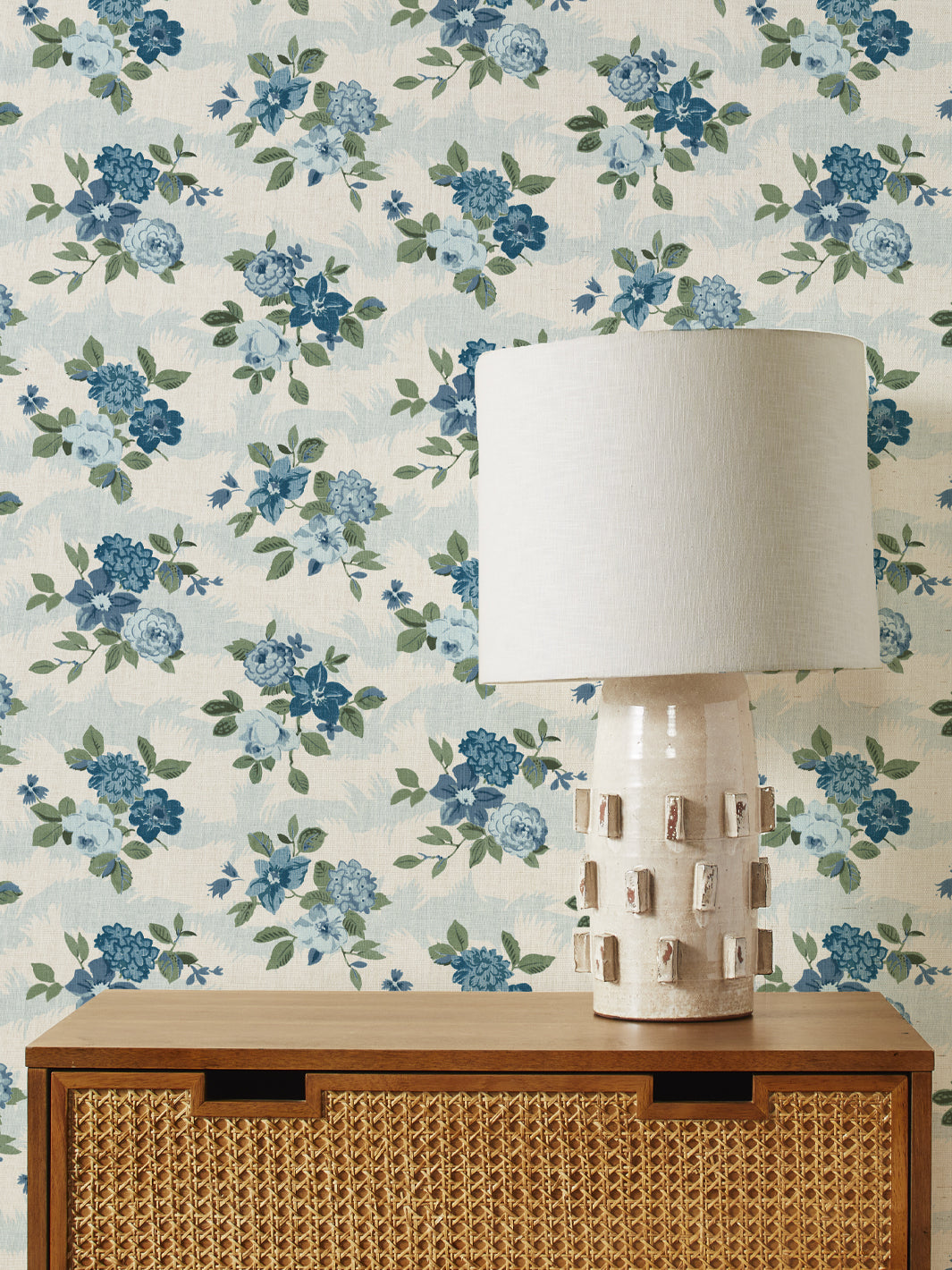 theodora grasscloth wallpaper by nathan turner blue green