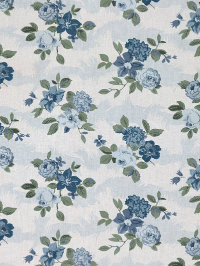 theodora linen fabric by nathan turner blue green