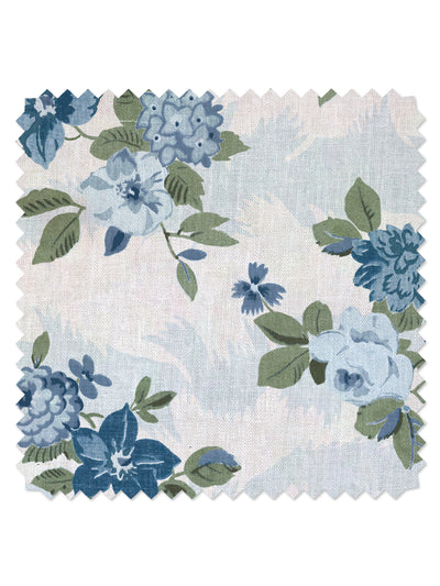 theodora linen fabric by nathan turner blue green