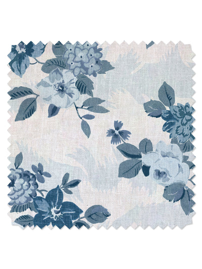 theodora linen fabric by nathan turner blues