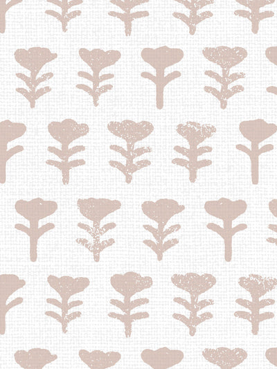 'Tulip' Linen Fabric by Sugar Paper - Rose