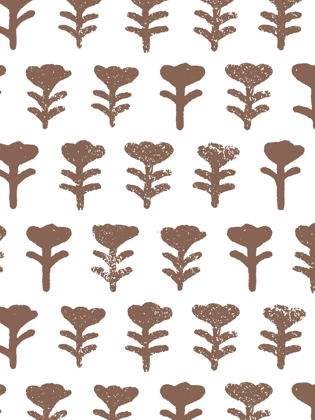 'Tulip' Wallpaper by Sugar Paper - Chocolate