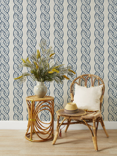 whitby grasscloth wallpaper by nathan turner darker blue