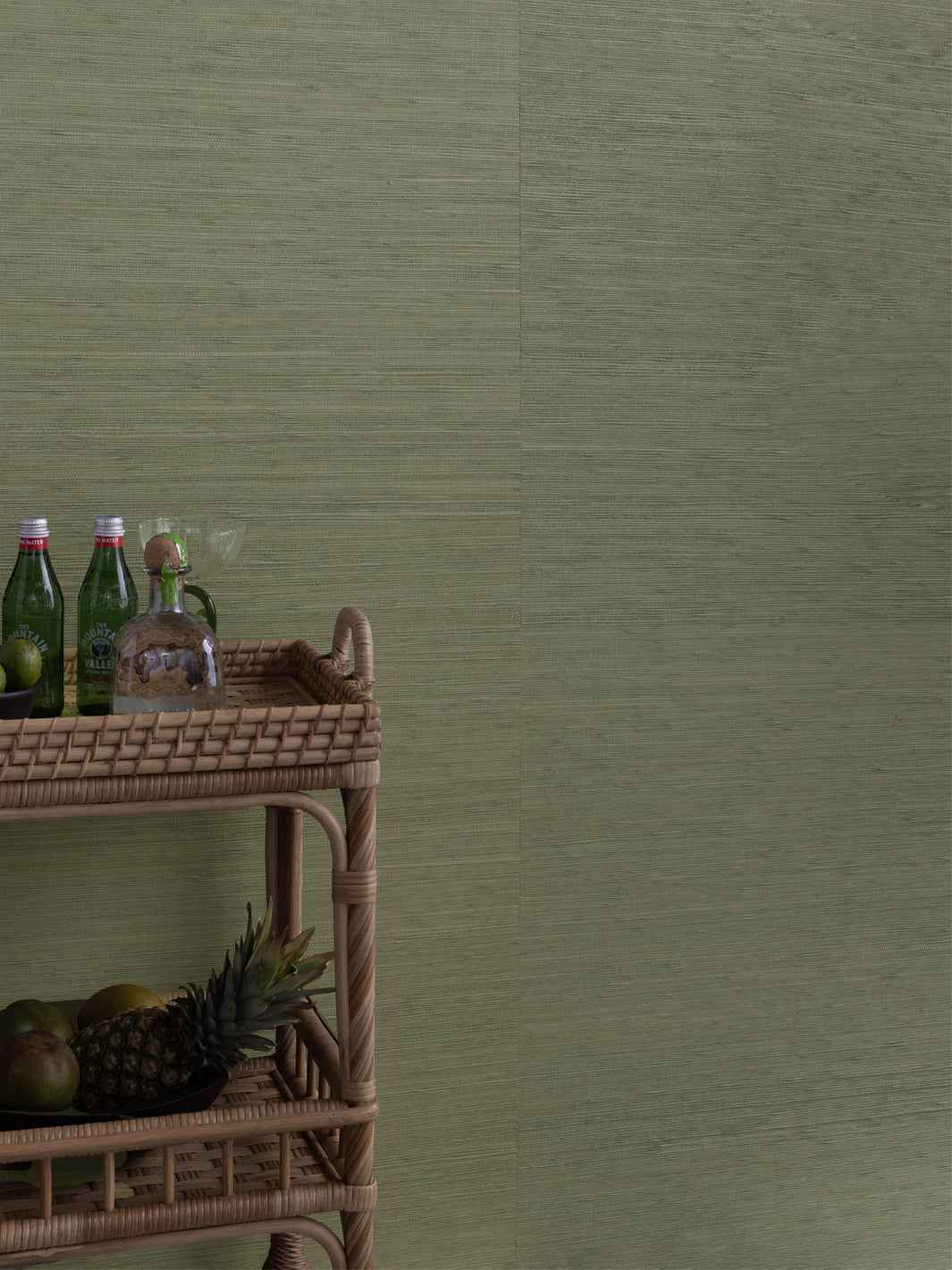 'Woven Solid' Grasscloth Wallpaper in Ceylon