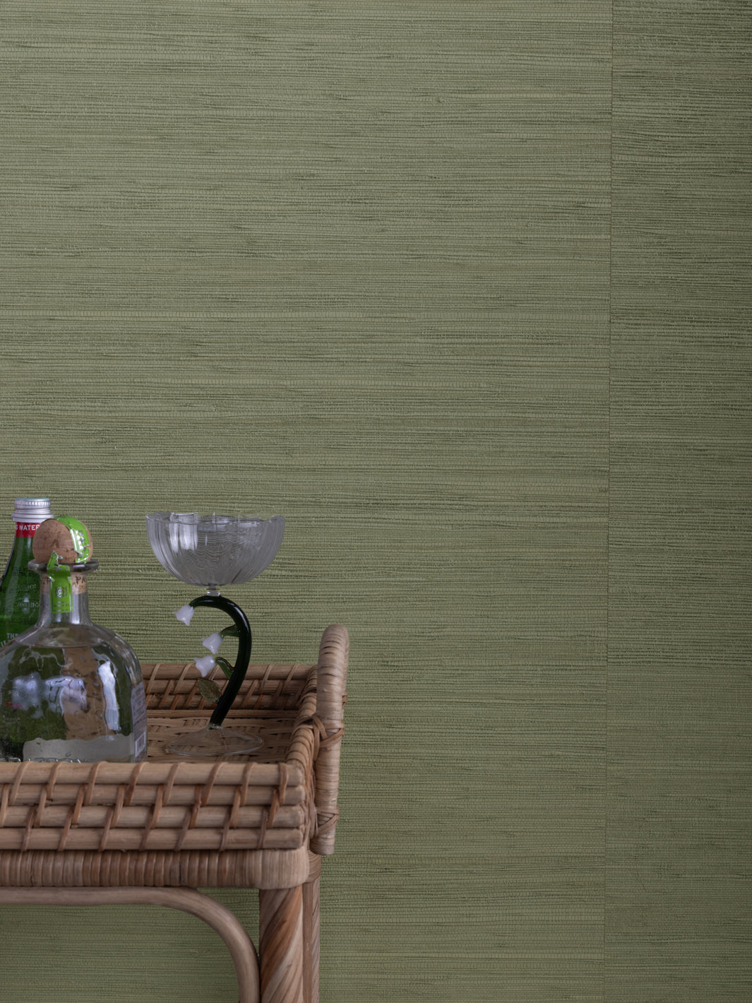 'Woven Solid' Grasscloth Wallpaper in Ceylon