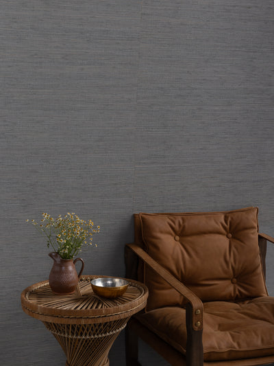 'Woven Solid' Grasscloth Wallpaper in Dove