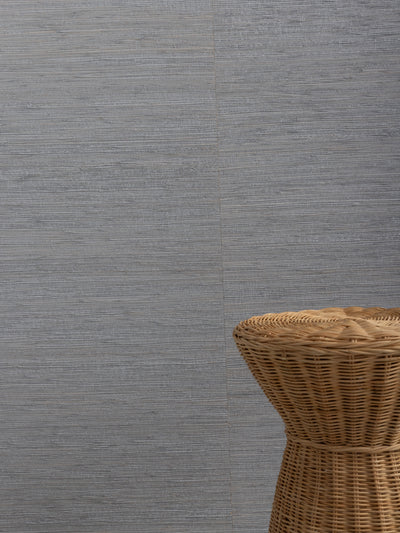 'Woven Solid' Grasscloth Wallpaper in Porcelain