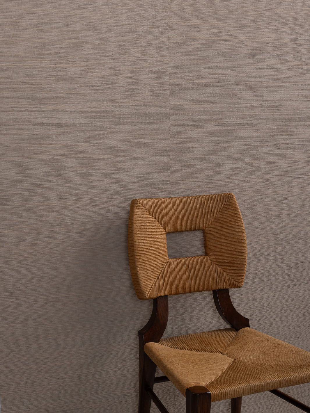 'Woven Solid' Grasscloth Wallpaper in Wicker