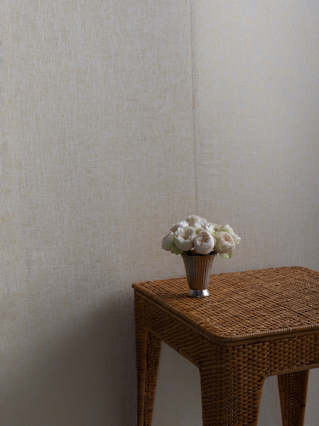 'Woven Textures' Grasscloth Wallpaper in Gold Weave