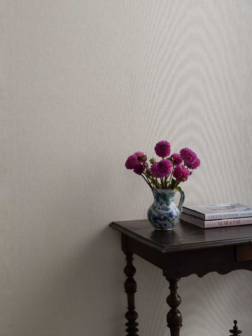 'Woven Textures' Grasscloth Wallpaper in Stone Weave