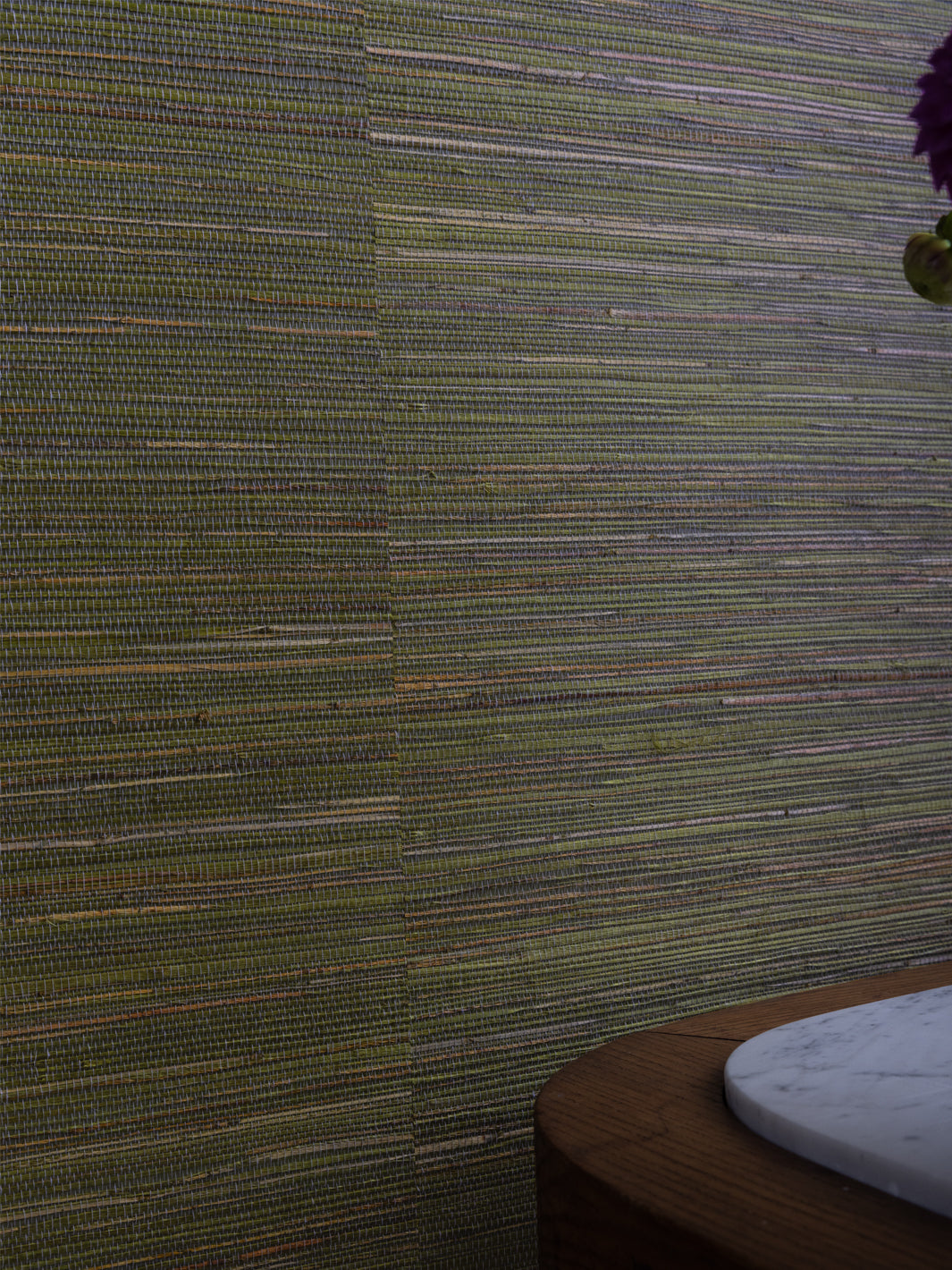 'Woven Two Tone' Grasscloth Wallpaper in Duck