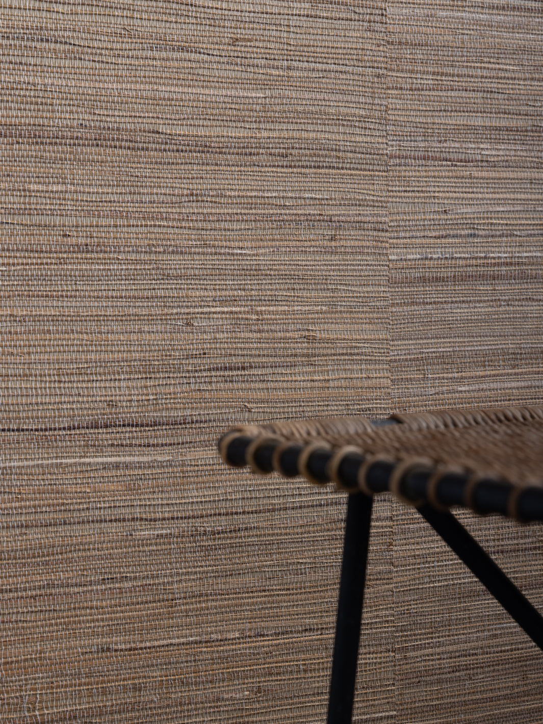 'Woven Two Tone' Grasscloth Wallpaper in Dune