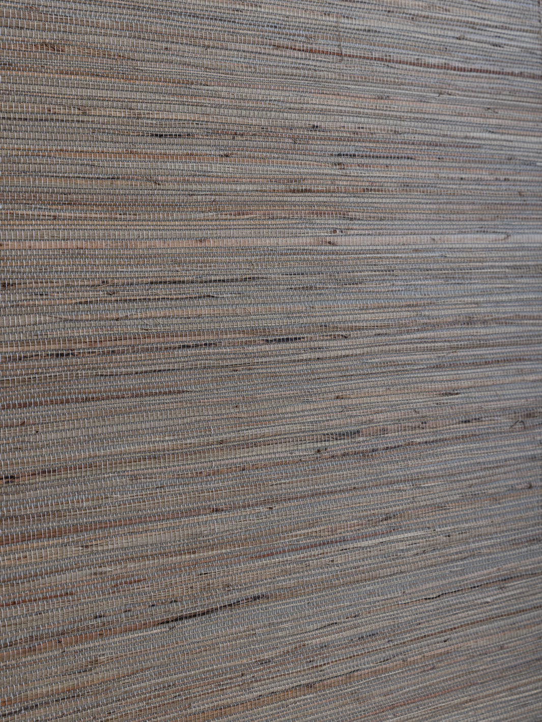 'Woven Two Tone' Grasscloth Wallpaper in Steel