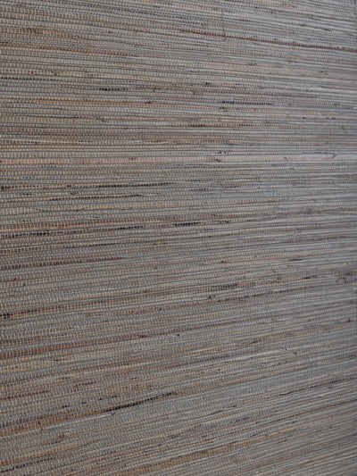 'Woven Two Tone' Grasscloth Wallpaper in Steel