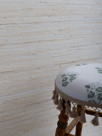 'Woven Two Tone' Grasscloth Wallpaper in Rice