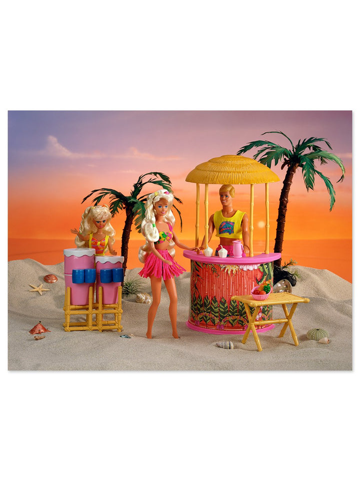 Artshoppe Barbie Hawaii Beach Party on Acrylic Barbie Wall Art Decor Art by Wallshoppe