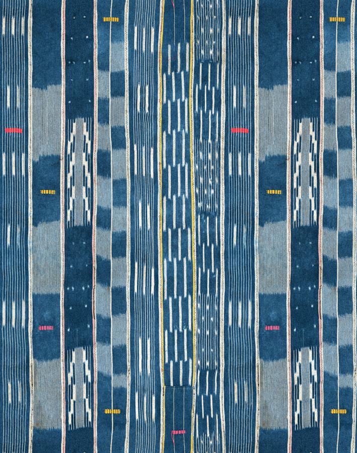 'Large Madison Stripe' Wallpaper by Chris Benz - Blue – Wallshoppe
