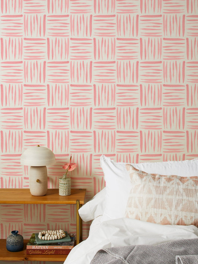 Get A Wiggle On Wallpaper in Candy Floss and Baby Blue – Lust Home